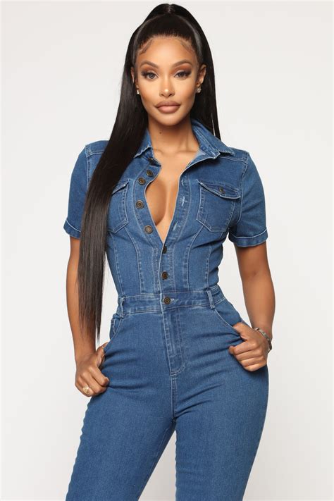 fashion nova jumpsuit|sexy denim jumpsuits.